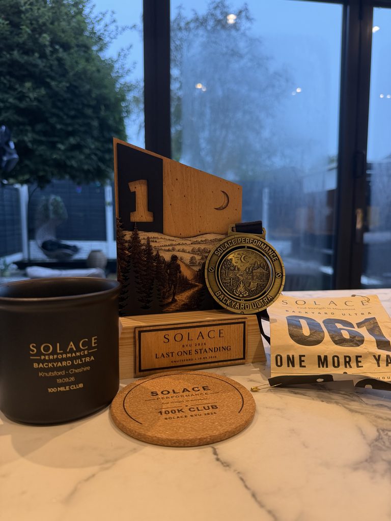 My trophy and medal from the latest win